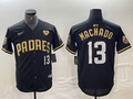Men's San Diego Padres Manny Machado Black Limited Player Jersey