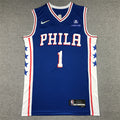 Men's Philadelphia 76ers James Harden Blue 2021/22 Fast Break Replica Jersey