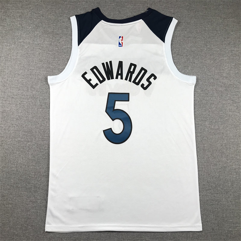 Men's Minnesota Timberwolves Anthony Edwards White Swingman Jersey - Association Edition