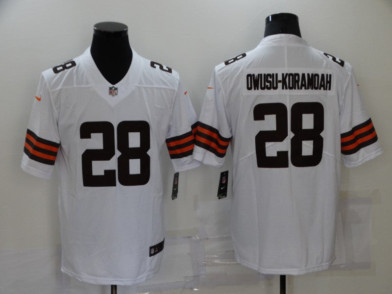 Men's Cleveland Browns Jeremiah Owusu-Koramoah White Game Jersey