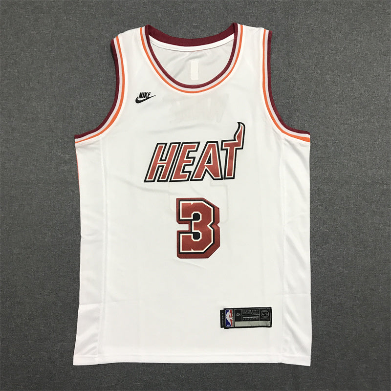 Men's Miami Heat Dwyane Wade White 2022/23 Swingman Jersey - Classic Edition