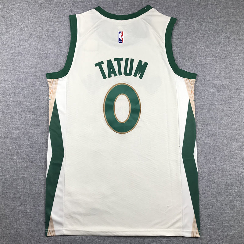 Men's Boston Celtics Jayson Tatum White 2023/24 Swingman Jersey - City Edition