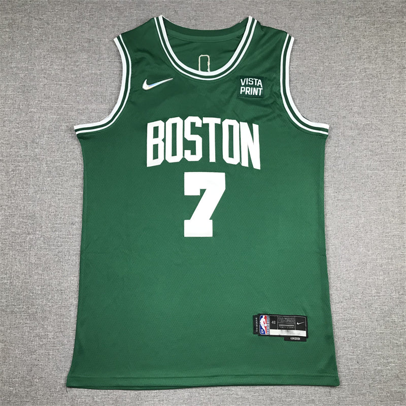 Men's Boston Celtics Jaylen Brown Green 2022/23 Swingman Jersey - Icon Edition
