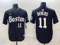 Men's Boston Red Sox Rafael Devers Black Replica Player Jersey