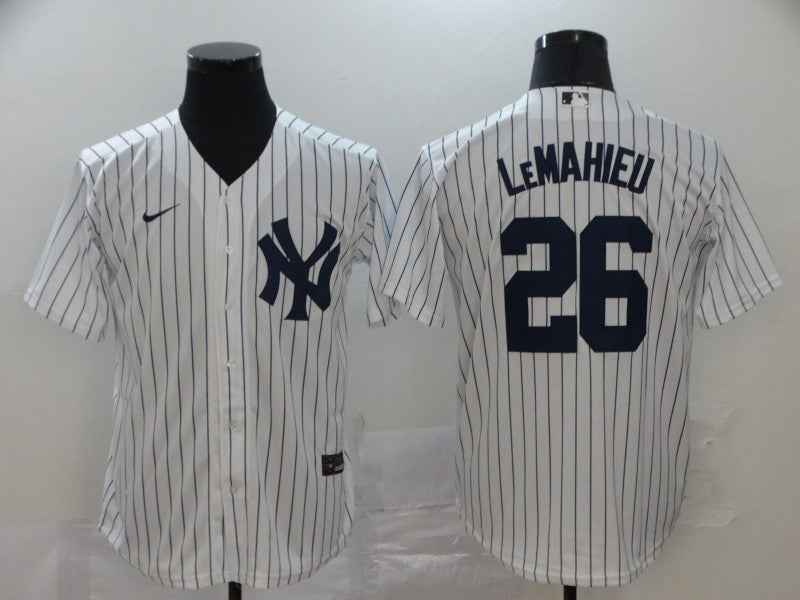 Men's New York Yankees DJ LeMahieu White Replica Baseball Jersey
