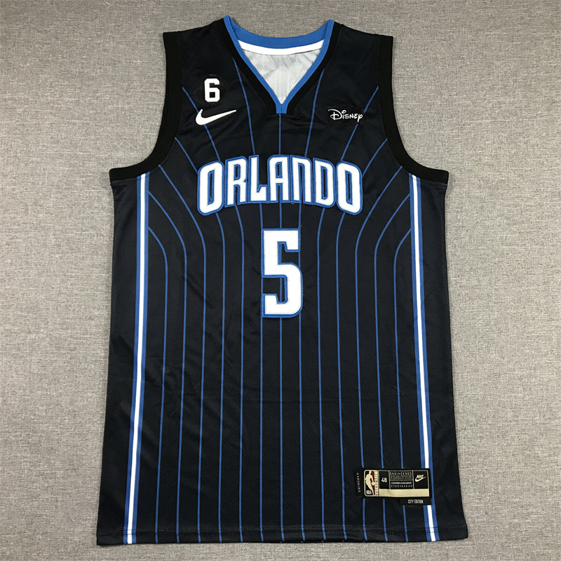 Men's Orlando Magic Paolo Banchero Black 2022/23 Swingman Jersey - Icon Edition