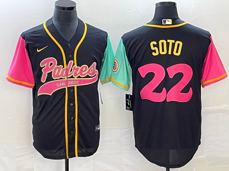 Men's San Diego Padres Juan Soto Black City Connect Replica Player Jersey Joint Edition
