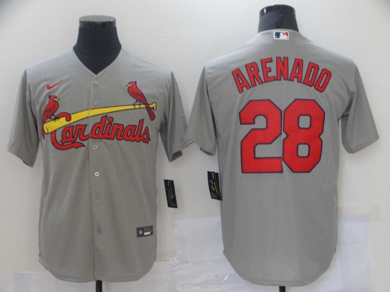 Men's St. Louis Cardinals Nolan Arenado Gray Replica Baseball Jersey