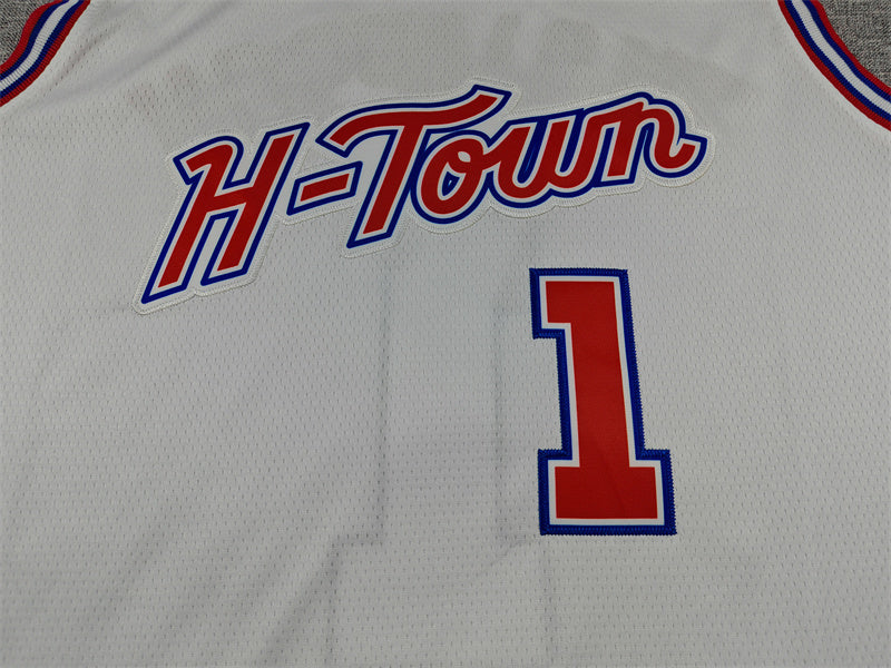 Men's Houston Rockets Amen Thompson White 2025/26 Swingman Jersey - City Edition