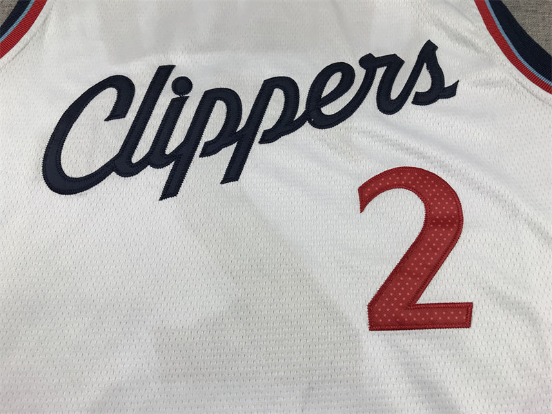 Men's LA Clippers Kawhi Leonard White Swingman Jersey