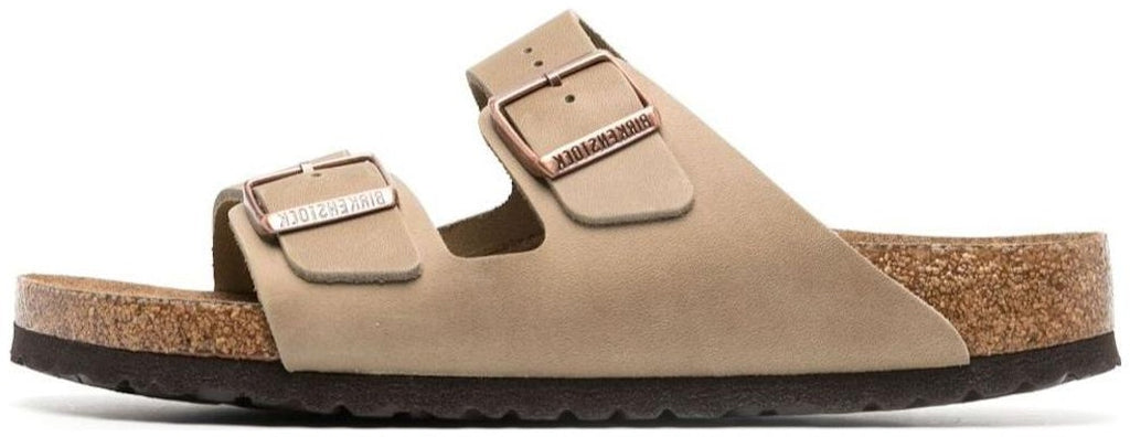 Birkenstock Arizona 552813 Brown Leather Fashion Slippers