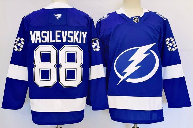 Men's Tampa Bay Lightning Andrei Vasilevskiy Fanatics Blue Player Jersey