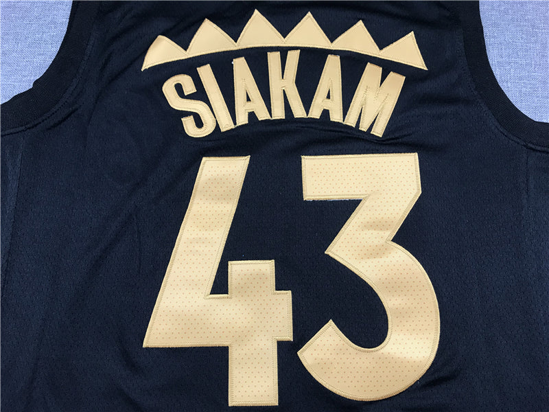 Men's Toronto Raptors Pascal Siakam Black 2020/21 Fast Break Player Jersey