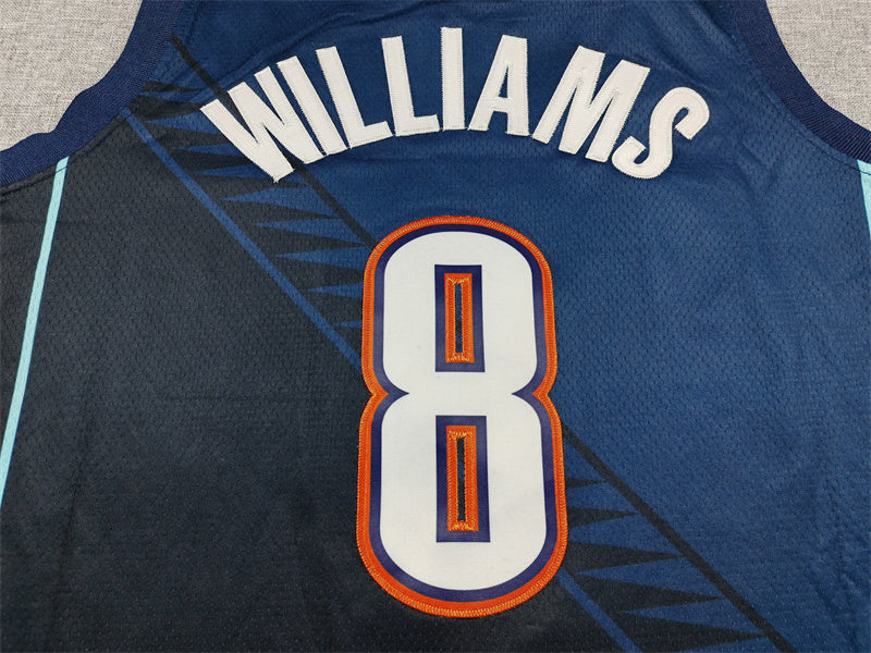 Men's Oklahoma City Thunder Jalen Williams Navy 2025/26 Swingman Jersey - City Edition