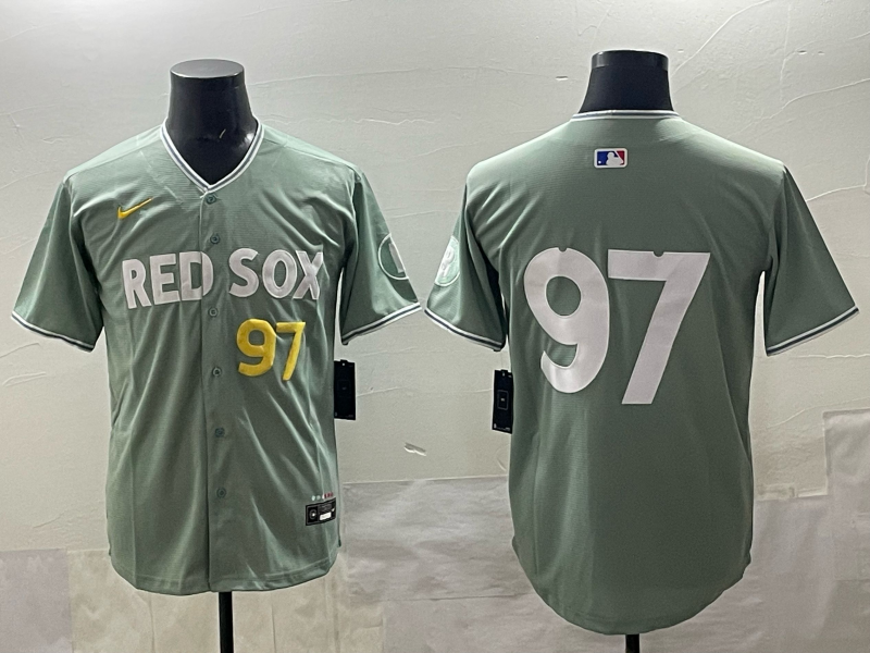 Men's Boston Red Sox Brian Rose Gray 2025 City Connect Limited Retired Player Jersey