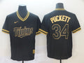 Men's Minnesota Twins Kirby Puckett Black Replica Baseball Jersey