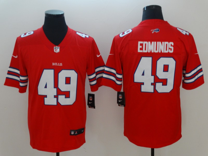 Men's Buffalo Bills Tremaine Edmunds Red Game Player Jersey
