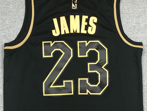 Men's Los Angeles Lakers LeBron James NBA Black Swingman Player Jersey