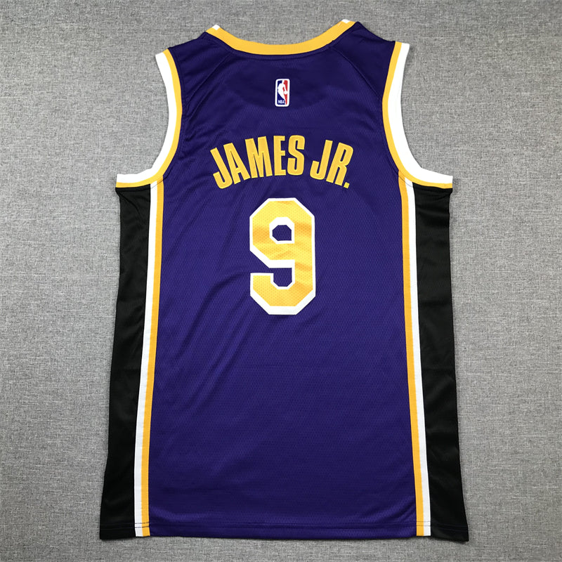 Men's Los Angeles Lakers Bronny James Purple Swingman Player Jersey - Statement Edition
