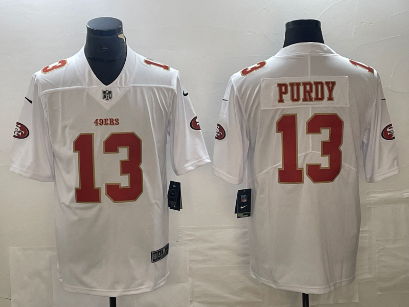 Men's San Francisco 49ers Brock Purdy Tundra White Fashion Game Jersey