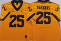 Men's Michigan Wolverines Hassan Haskins Yellow Alumni Player Game Jersey