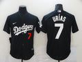 Men's Los Angeles Dodgers Julio Urias Black Stitched Jersey