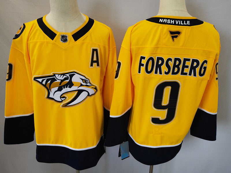 Men's Nashville Predators Filip Forsberg Fanatics Gold Player Jersey
