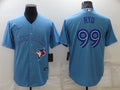 Men's Toronto Blue Jays Hyun-Jin Ryu Light Blue Replica Baseball Jersey