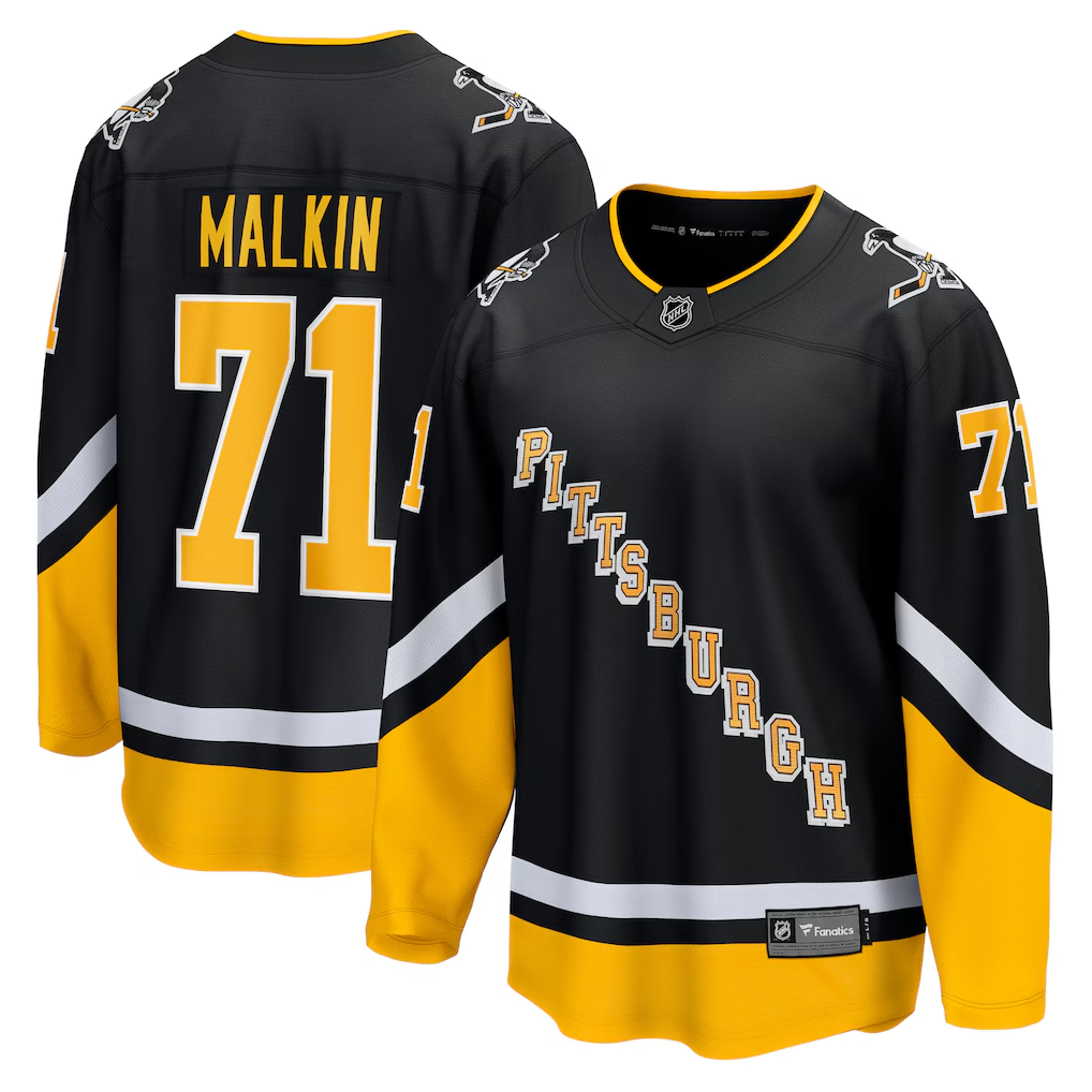 Men's Pittsburgh Penguins Evgeni Malkin Fanatics Black Alternate Premium Jersey