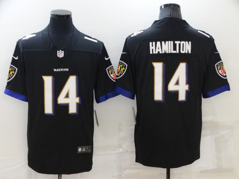 Men's Baltimore Ravens Kyle Hamilton Black Game Jersey