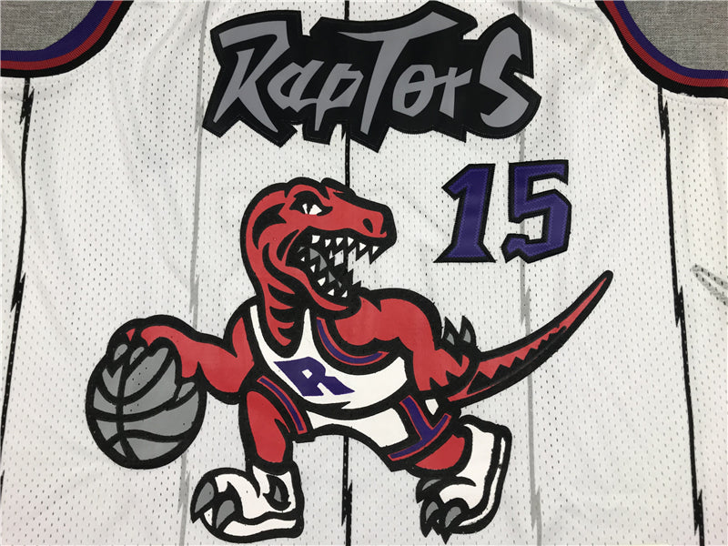 Men's Toronto Raptors Vince Carter Mitchell & Ness White Classics Jersey