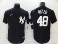Men's New York Yankees Anthony Rizzo Black Replica Baseball Jersey