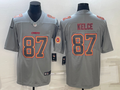 Men's Kansas City Chiefs Travis Kelce Grey Game Jersey