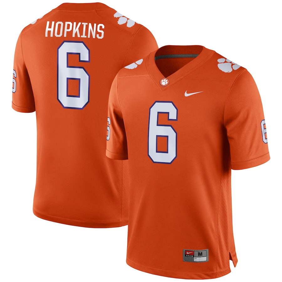 Men's Clemson Tigers DeAndre Hopkins Orange Game Jersey