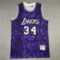 Men's Los Angeles Lakers Shaquille O'Neal Purple Galaxy Swingman Jersey