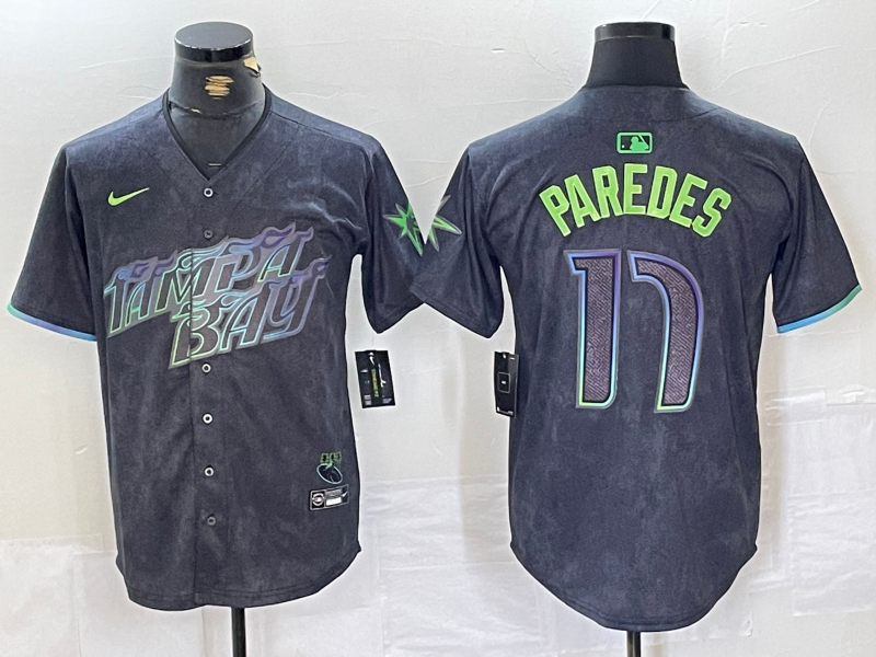 Men's Tampa Bay Rays Isaac Paredes Charcoal 2024 City Connect Limited Player Jersey