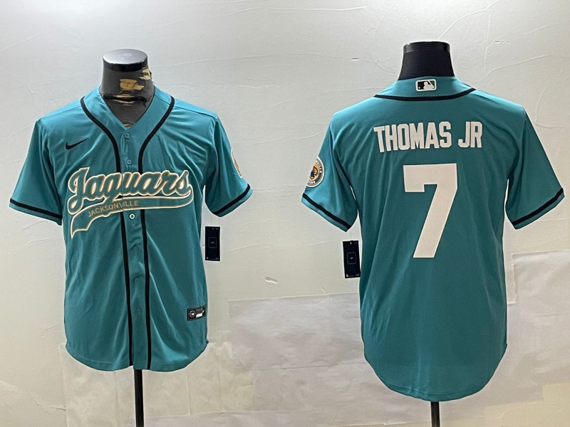 Men's Jacksonville Jaguars Brian Thomas Jr Teal Player Game Jersey