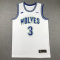 Men's Minnesota Timberwolves Jaden McDaniels White Swingman Player Jersey