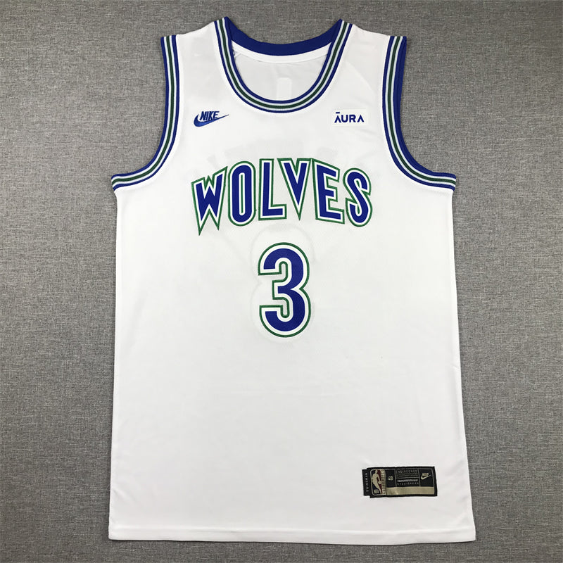 Men's Minnesota Timberwolves Jaden McDaniels White Swingman Player Jersey