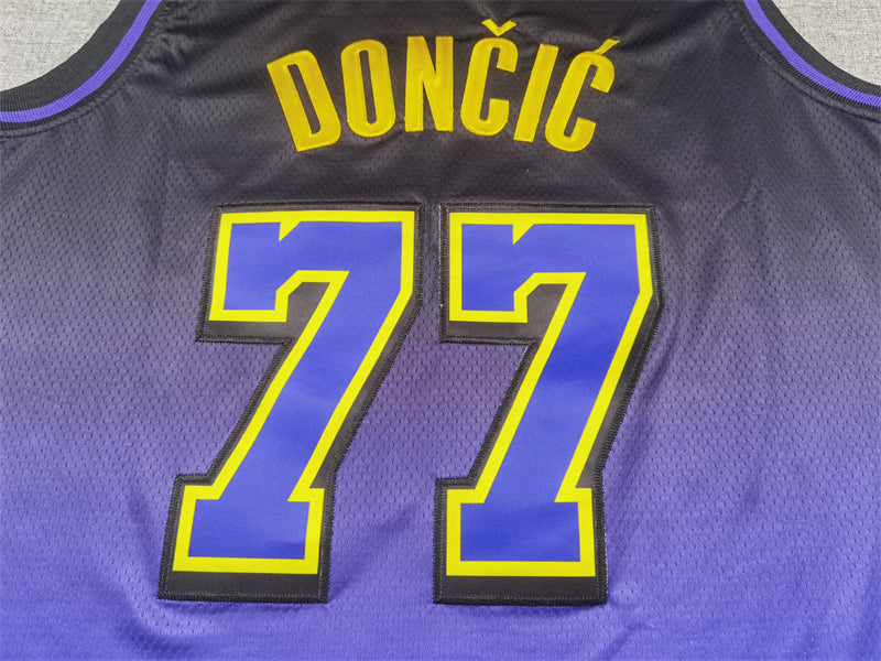 Men's Los Angeles Lakers Luka Doncic Purple 2024/25 Swingman Player Jersey - City Edition