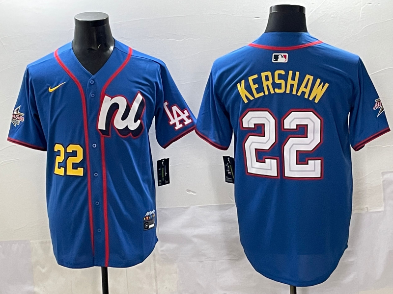 Men's National League Clayton Kershaw Blue 2025 All-Star Edition Limited Player Jersey