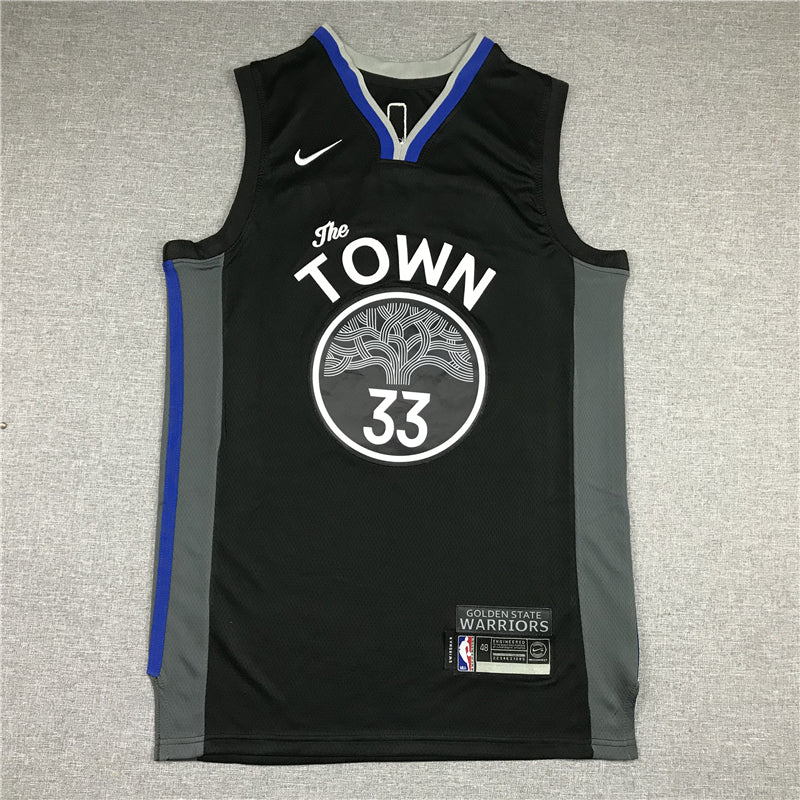 Men's Golden State Warriors James Wiseman Black Swingman Jersey