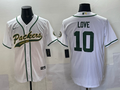 Men's Green Bay Packers Jordan Love White Player Jersey