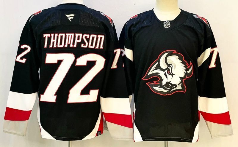 Men's Buffalo Sabres Tage Thompson Fanatics Black Player Jersey
