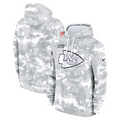 Men's Kansas City Chiefs Arctic Camo 2024 Salute to Service Club Fleece Pullover Hoodie
