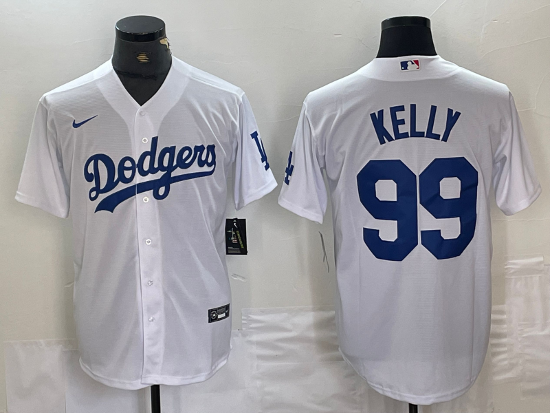 Men's Los Angeles Dodgers Joe Kelly White Replica Player Jersey