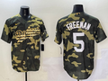 Men's Los Angeles Dodgers Freddie Freeman Camouflage Replica Player Jersey