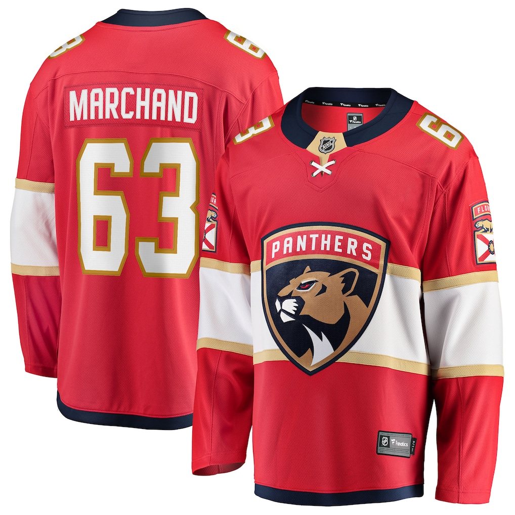 Men's Florida Panthers Brad Marchand Fanatics Red Home Breakaway Player Jersey