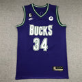 Men's Milwaukee Bucks Giannis Antetokounmpo Purple 2022/23 Swingman Jersey - Classic Edition