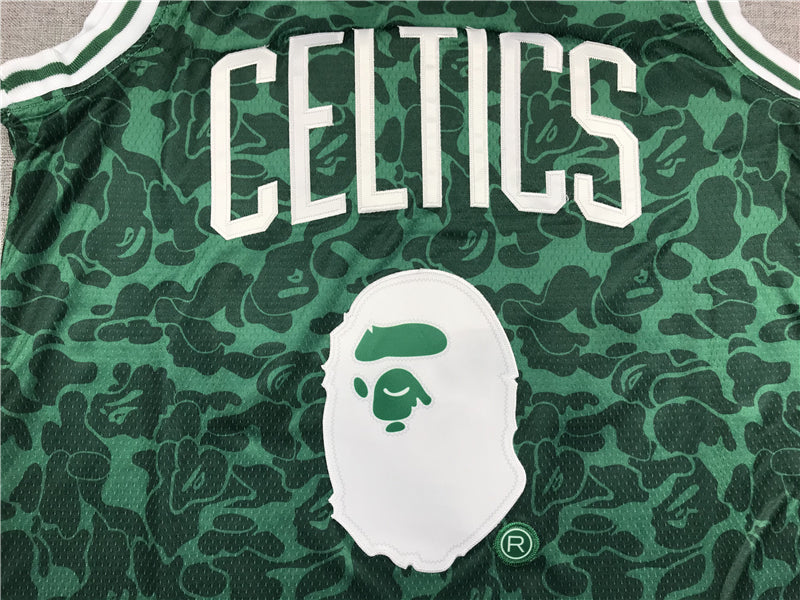 Men's Boston Celtics Bape Mitchell & Ness NBA Green Player Jersey